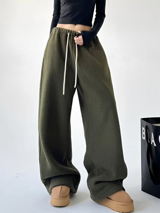 Connie - Wide Lounge Fleece Sweatpants for Women