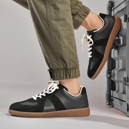 Gino - Classic men's sneakers with soft, thick sole