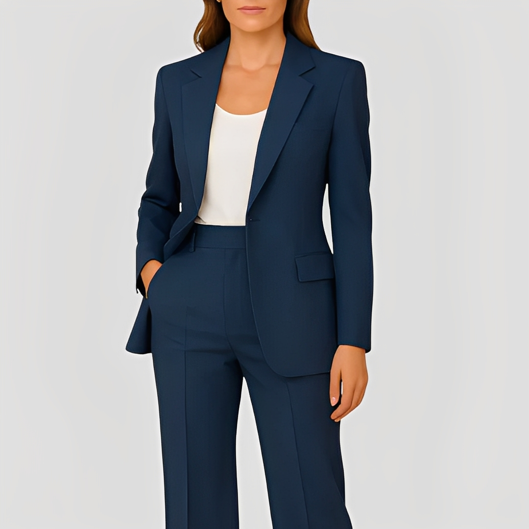 Maeva - Elegant long blazer and pantsuit for women