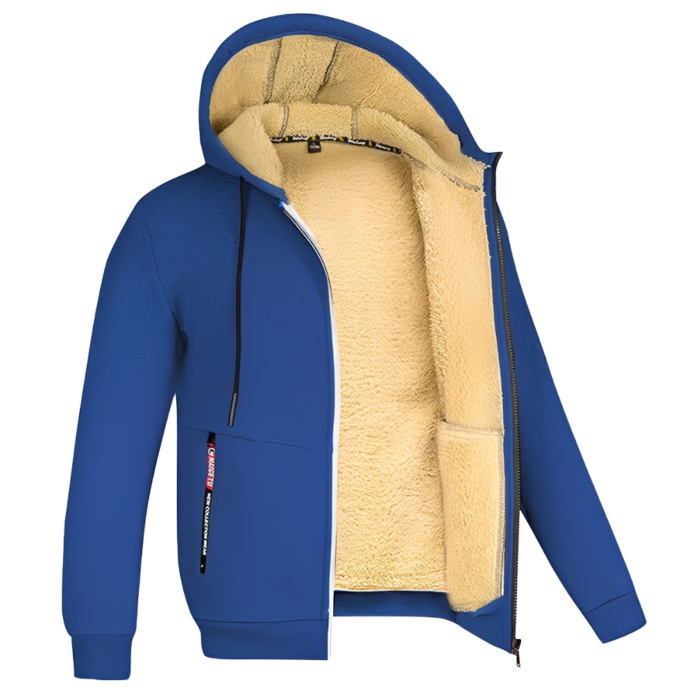 Raphael - Herren-Kapuzenjacke mit weichem Fleece-Innenfutter