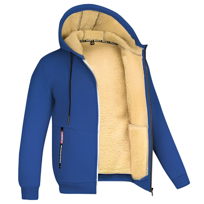 Raphael - Herren-Kapuzenjacke mit weichem Fleece-Innenfutter