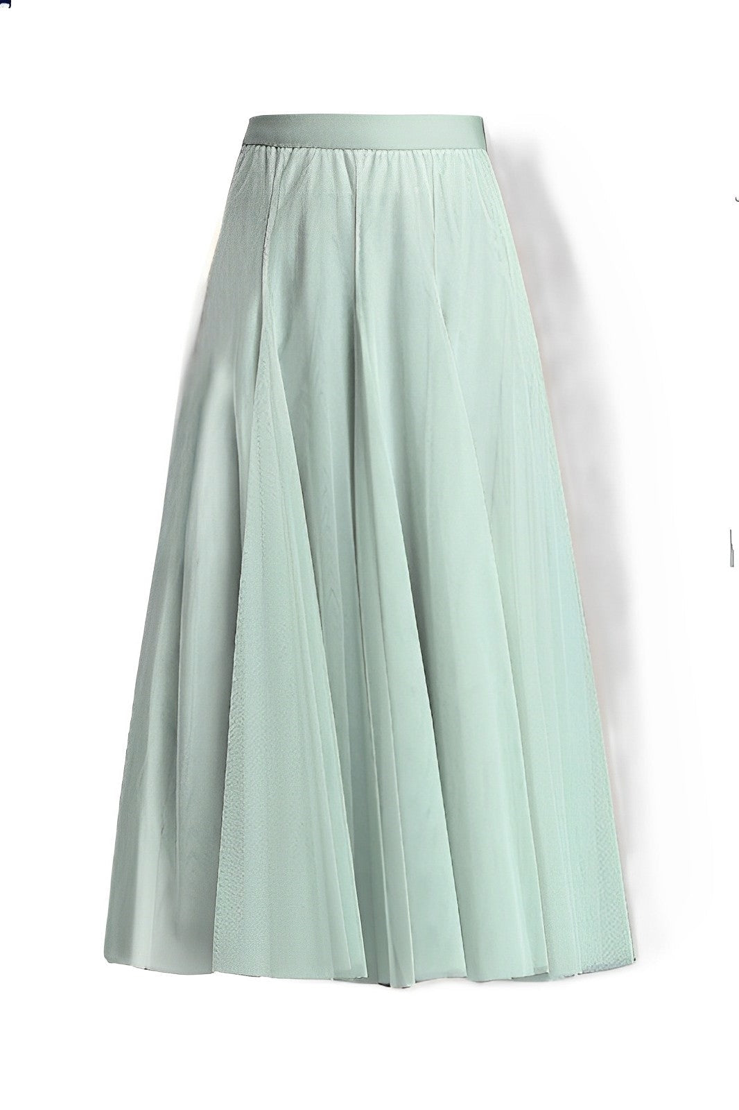 Maleah – Gefalteter Midirock aus Netzstoff