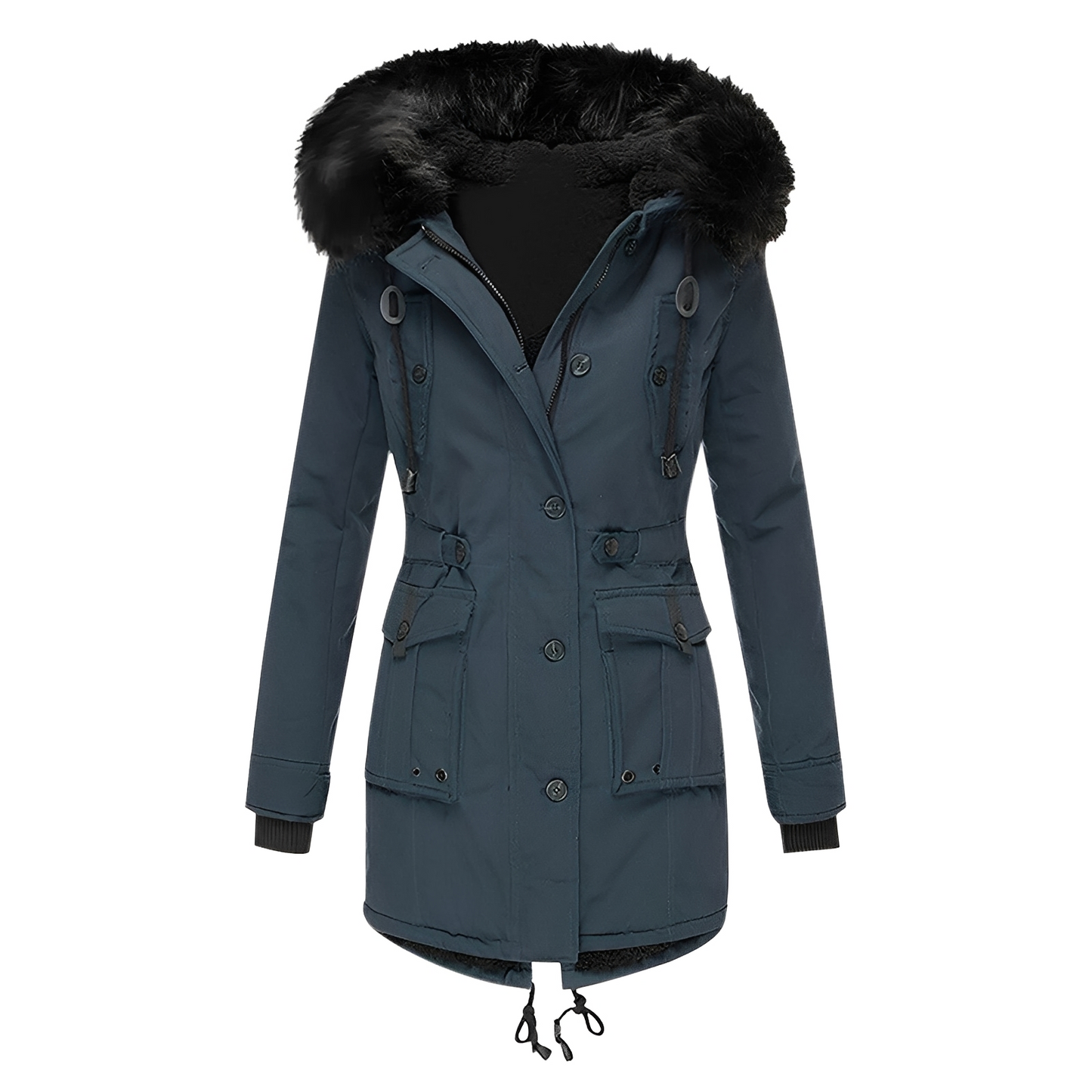 Mathurine - Women's Winter Coat with Hood