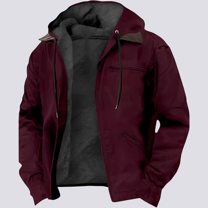 Harris - Locker geschnittene, wattierte Jacke mit Kapuze für Herren