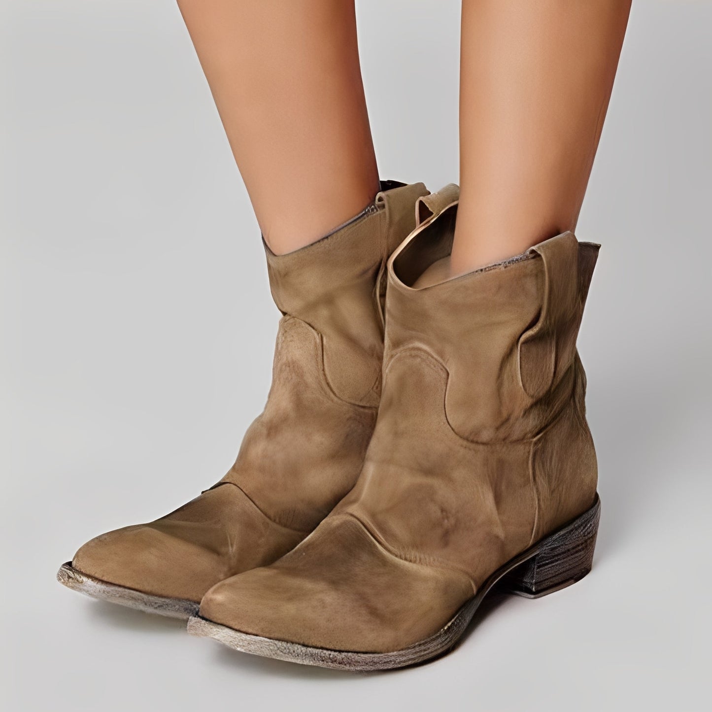 Délia - Chic suede ankle boots for women