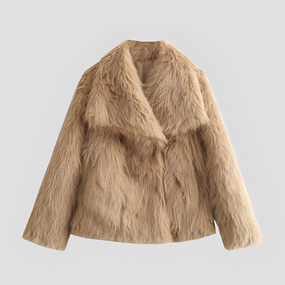 Jennifer - Modern women's jacket made of faux fur