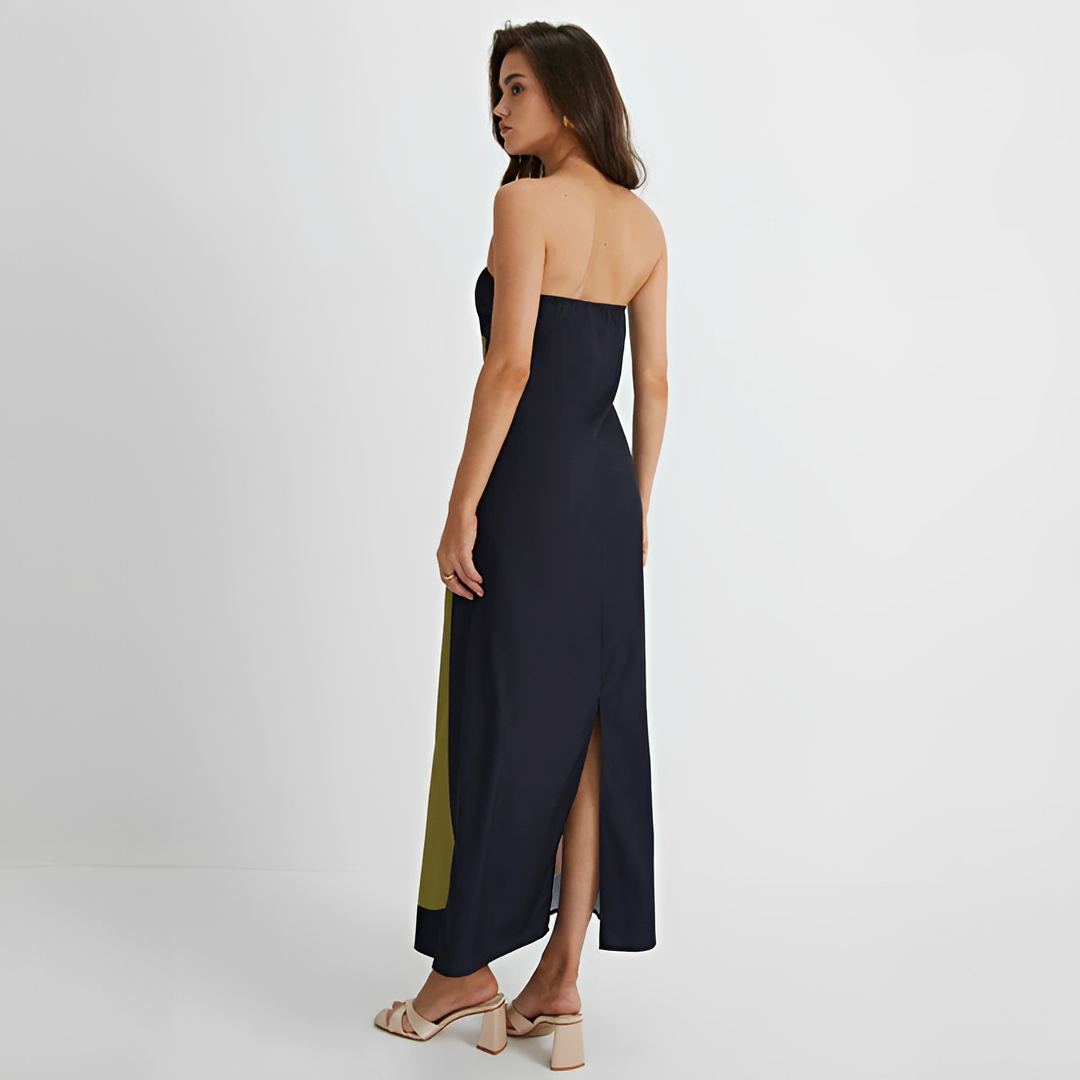 Delaney - Elegantes Kleid mit Blumendesign und Tube-Top