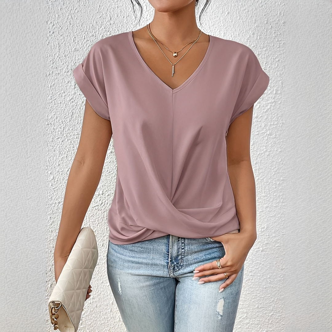 Paola - Elegantes T-Shirt mit kurzen Ärmeln für Damen