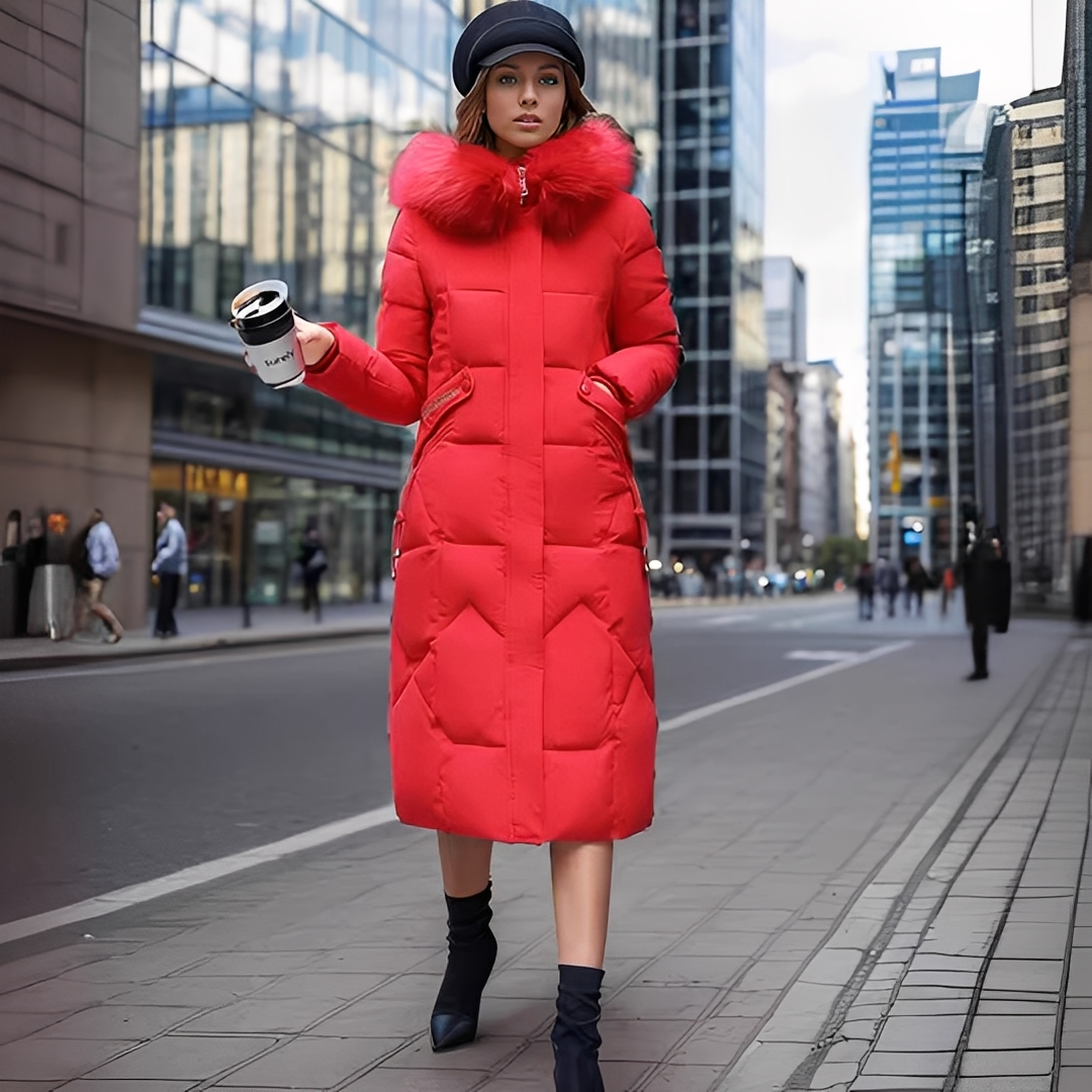 Marcellette - Women's Winter Quilted Coat with Hood