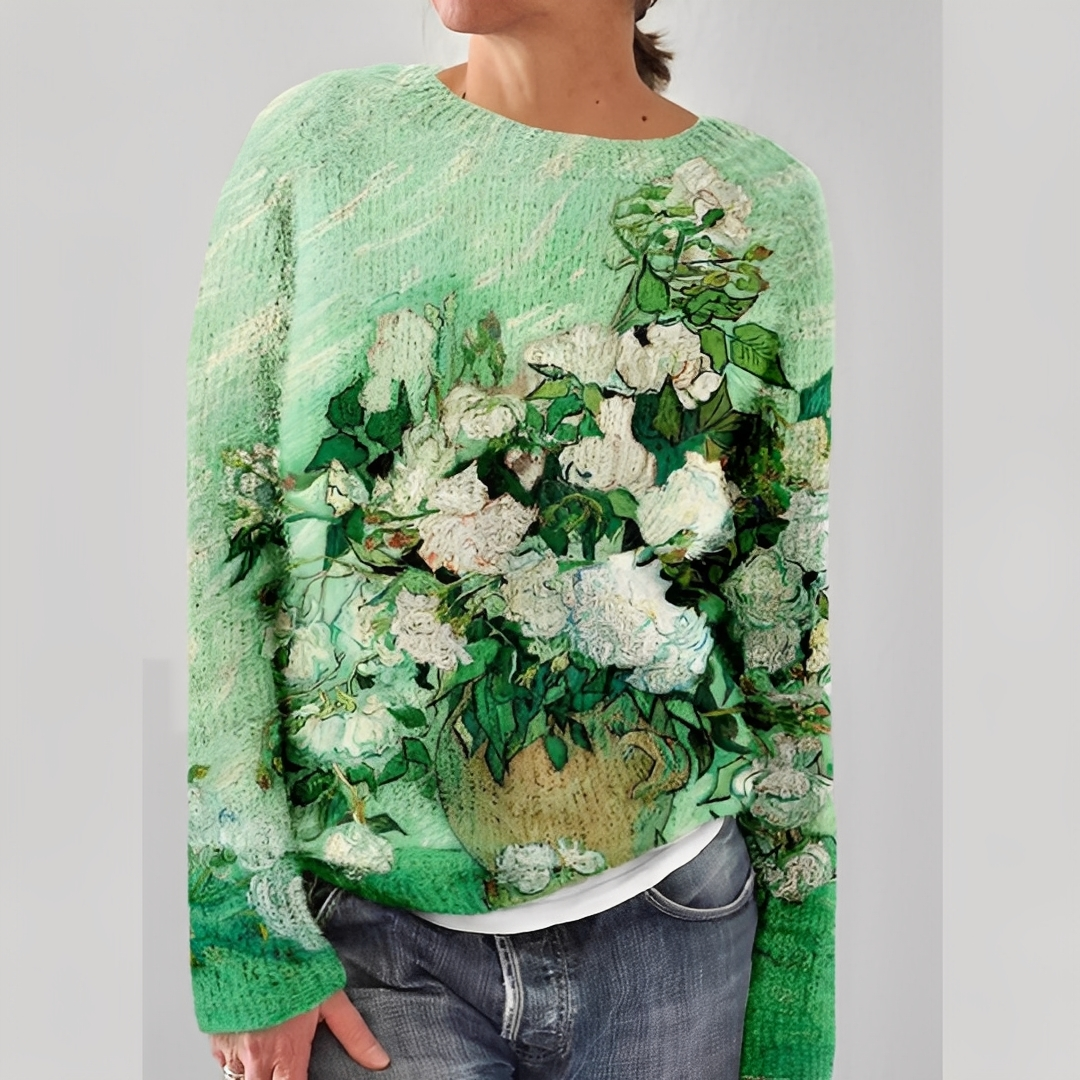 Liliane - Women's wool sweater for the winter
