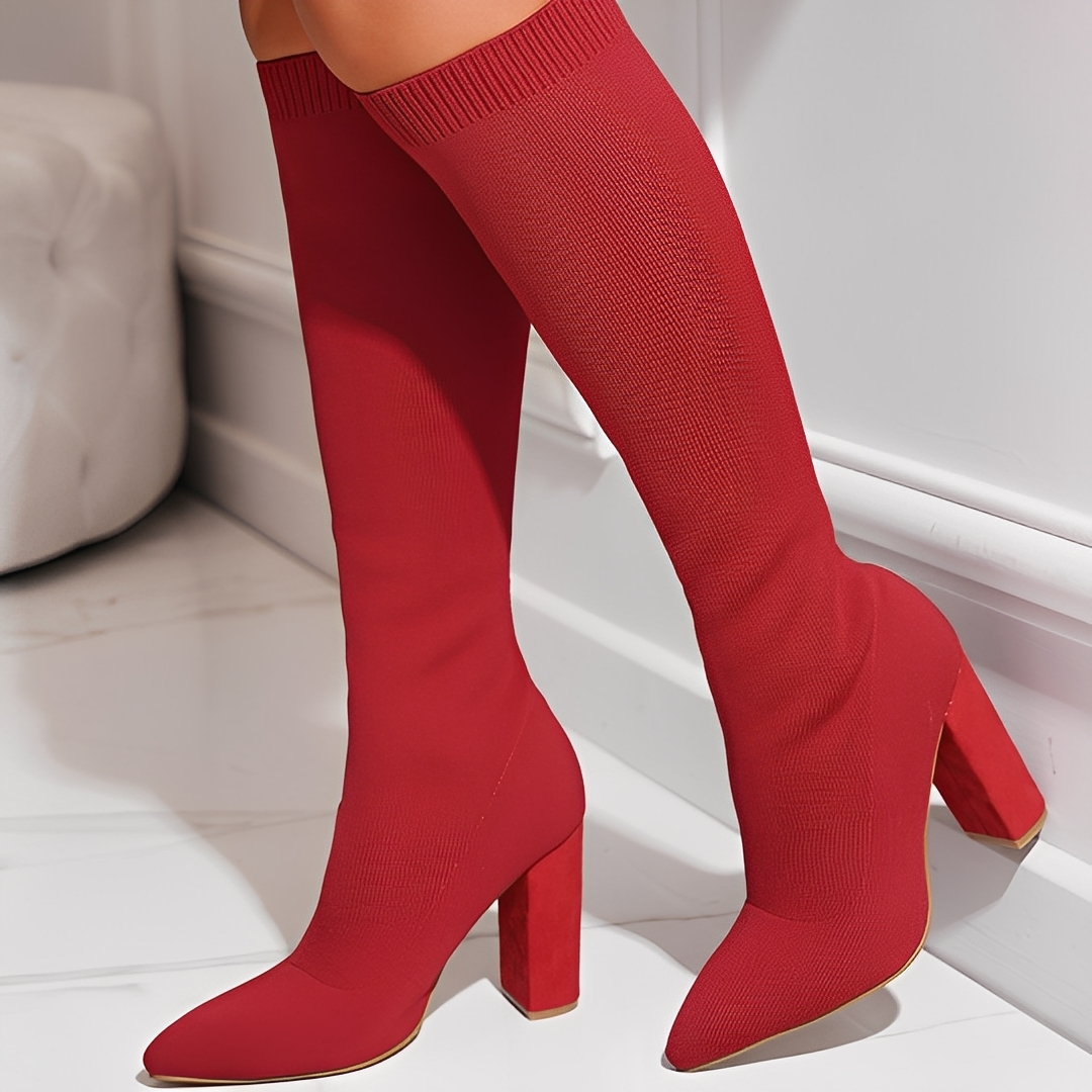 Marilyne - Stylish knitted women's ankle boots