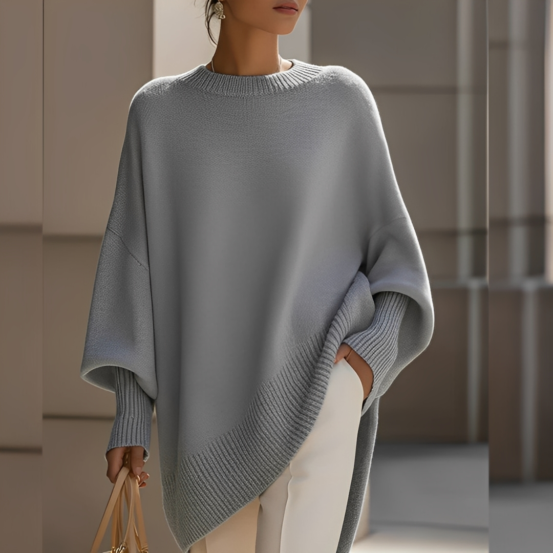 Sylvianne - Oversize-Pullover mit Rundhalsausschnitt für Damen