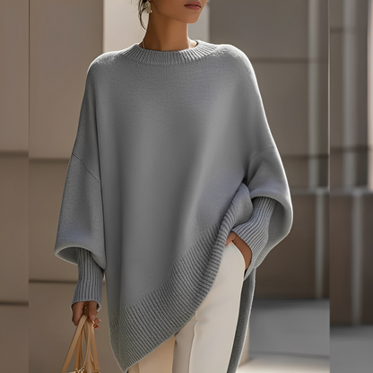 Sylvianne - Oversize-Pullover mit Rundhalsausschnitt für Damen