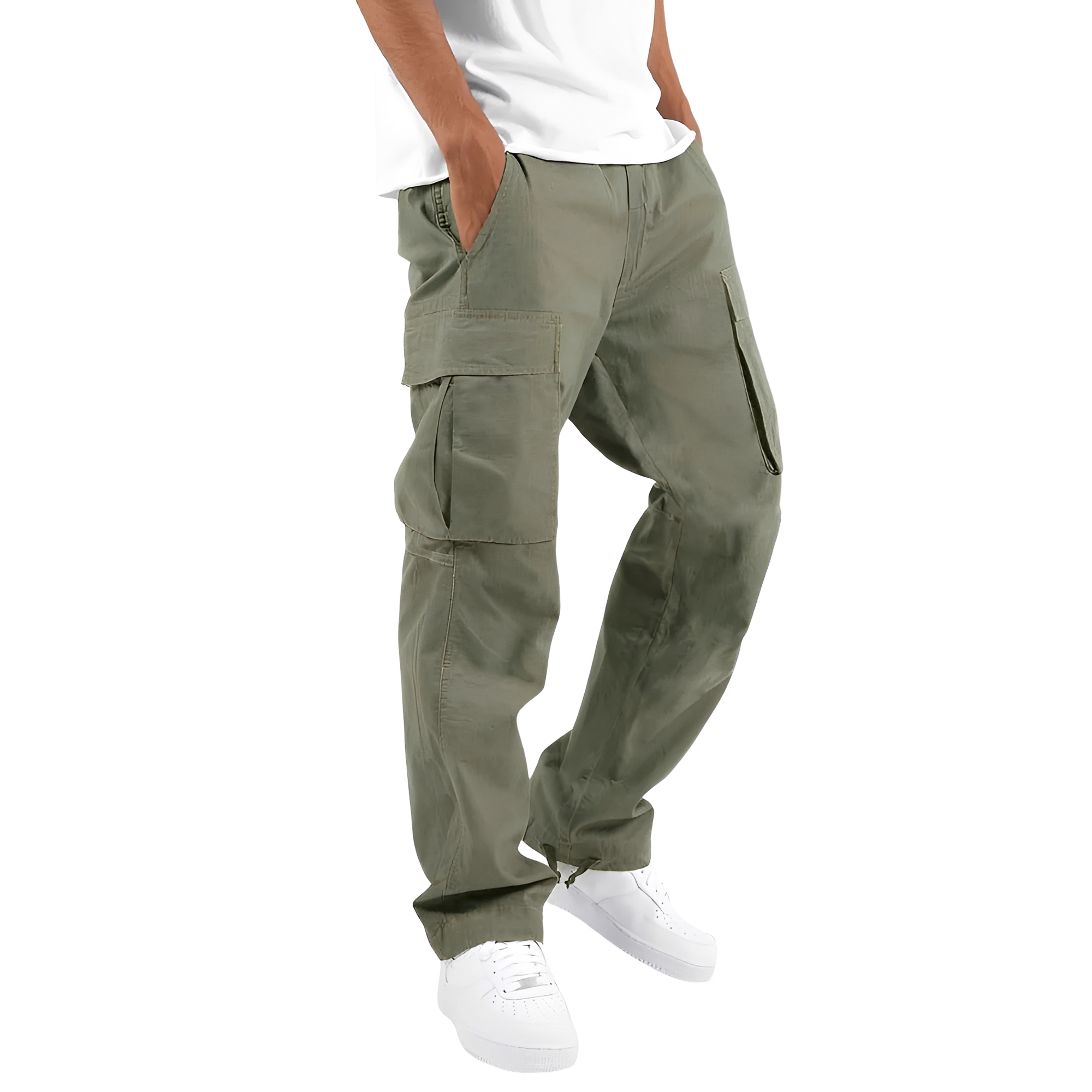 Cooper - Weite Herren-Cargohose mit Kordelzug