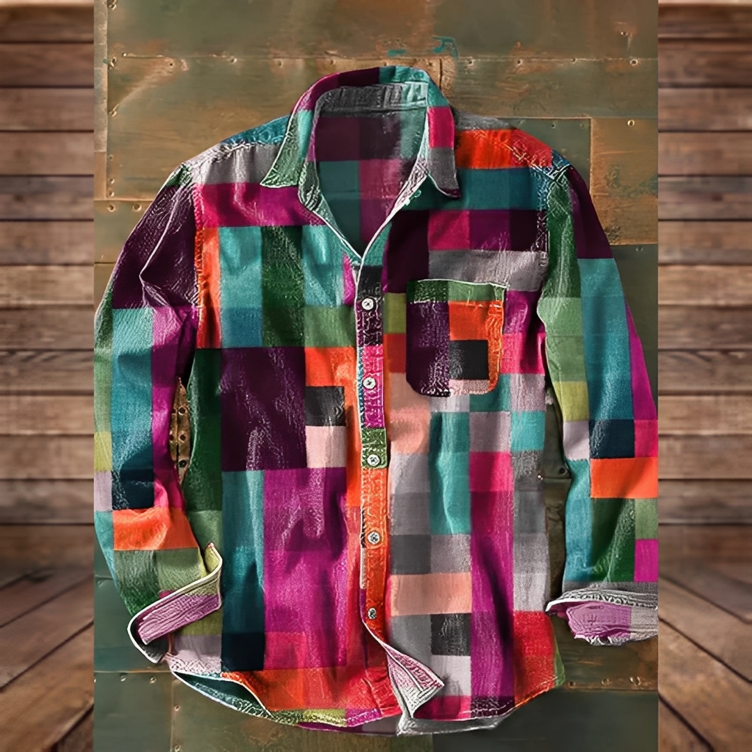 Gontran - Stylish shirt with useful pocket for men