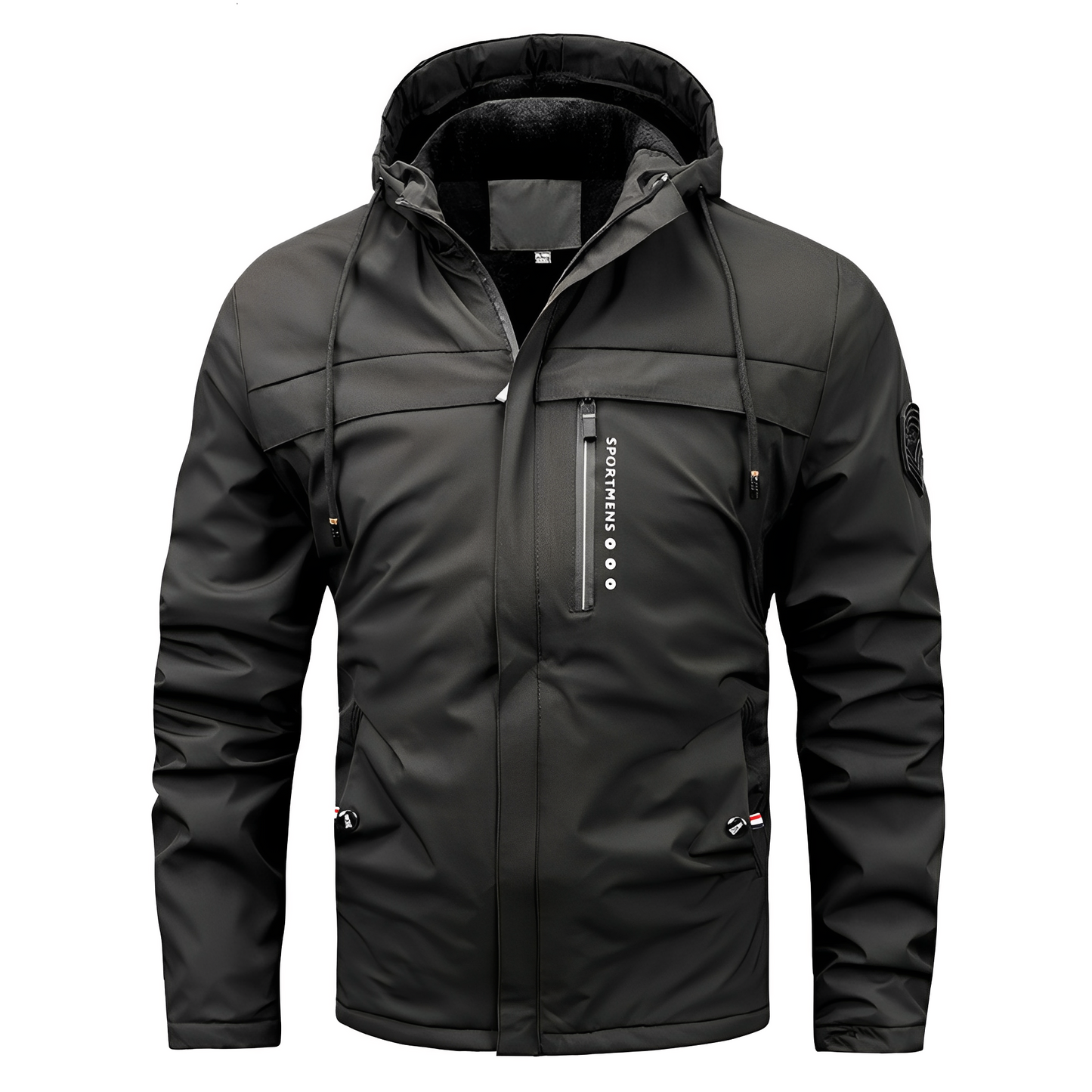 Karl - Universelle Herren-Fleecejacke mit Kapuze