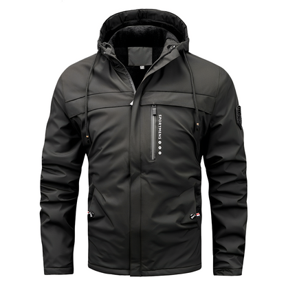 Karl - Universelle Herren-Fleecejacke mit Kapuze