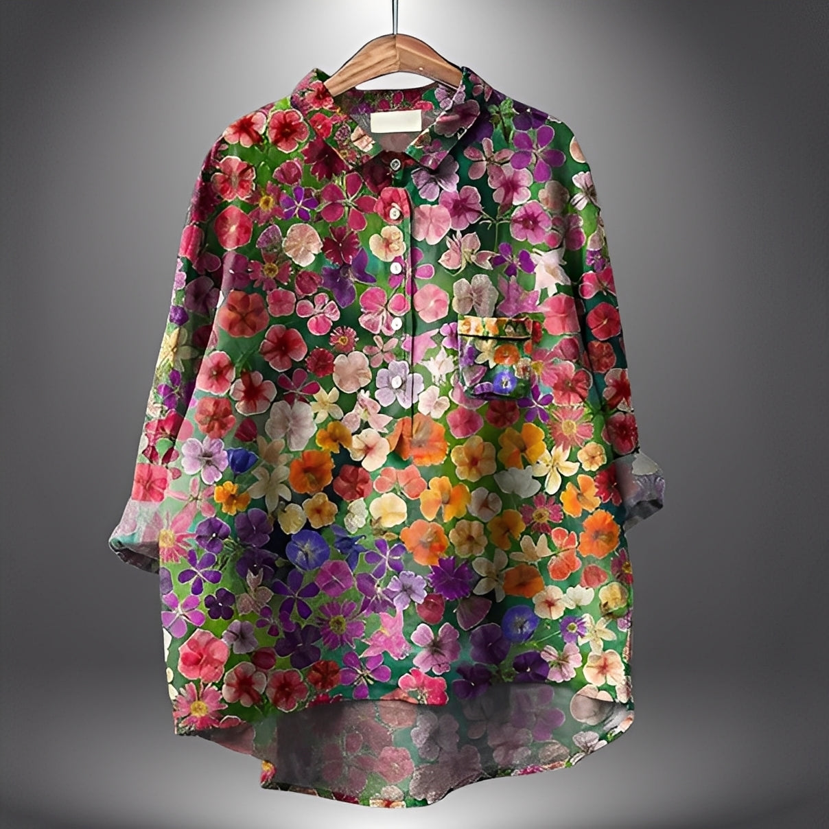 Garance - Classic women's blouse with long sleeves