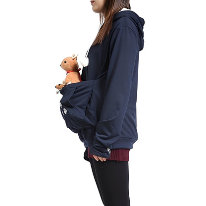 Samantha - Elegant women's hoodie with pocket