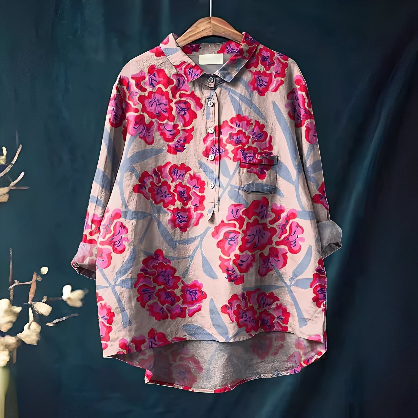 Gwenaël - Traditional women's long-sleeve shirts