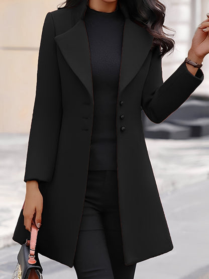 Bryana - Elegant, slim women's wool coat
