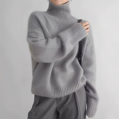 Clémentine - Stylish women's turtleneck sweater