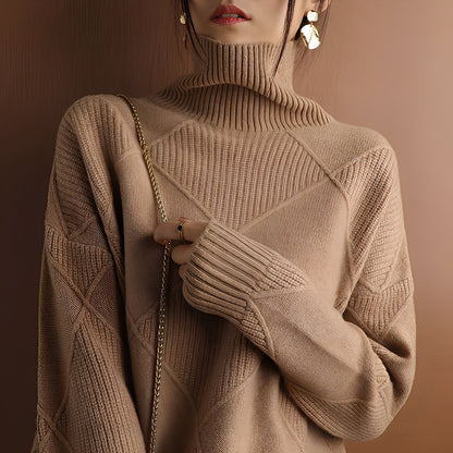 Mariette - Oversize-Rollkragenpulli für Damen im Winter