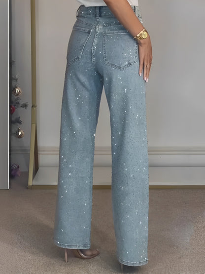Julia - Stylish Sparkling Jeans with High Waist for Women