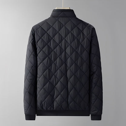 Mervin - Stylish quilted jacket with stand-up collar for men