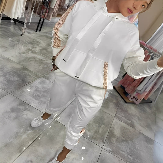 Tiffany - Elegant set of hoodie and pants for women