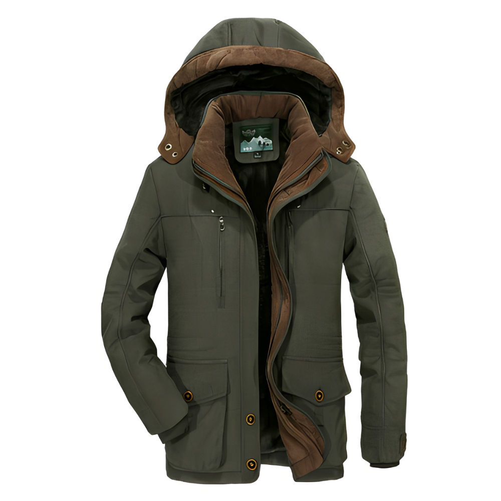 Harold - Men's Winter Jacket with Removable Hood