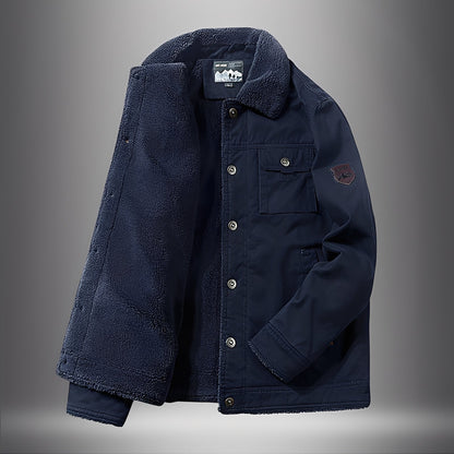Theo - Modern, thick jacket with fleece lining for men