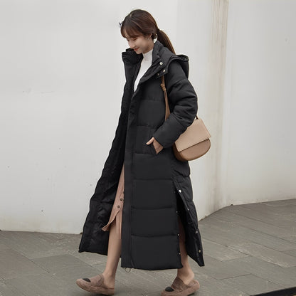 Maylis - Long, warm, quilted women's winter coat