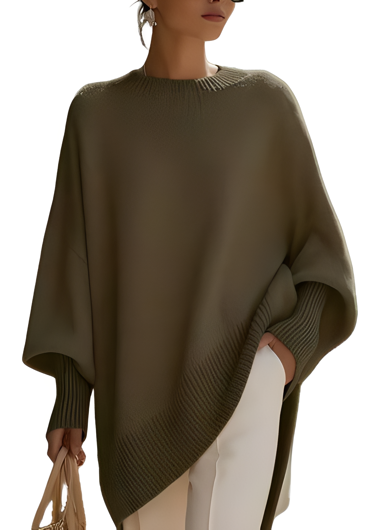 Pamella - Fashionable cashmere oversized sweater for women