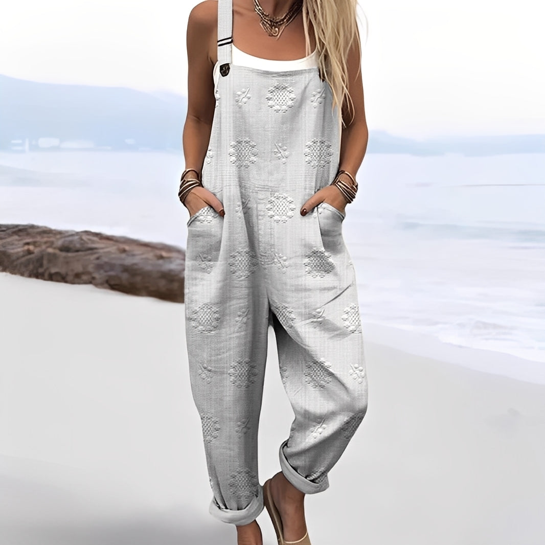 Gladys - Artistic wide jumpsuit for women