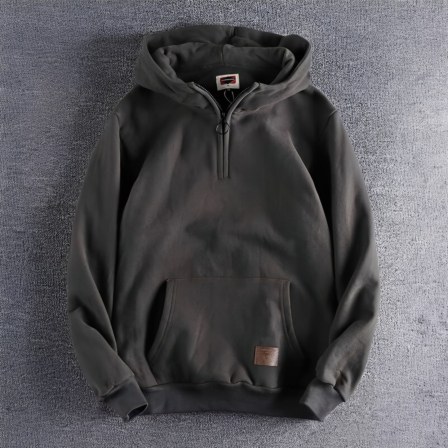 Tommy - Retro-Hoodie mit dickem Reißverschluss für Herren