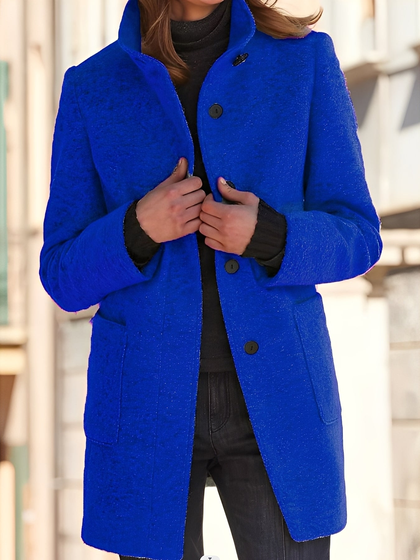 Julissa - Warmer winter coat with pockets for women