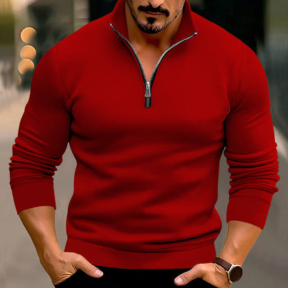 Billy - Elegant men's sweater with zipper