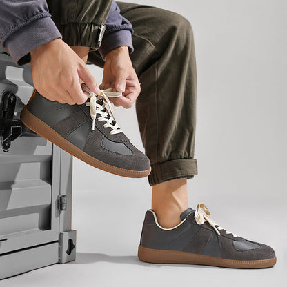 Gino - Classic men's sneakers with soft, thick sole