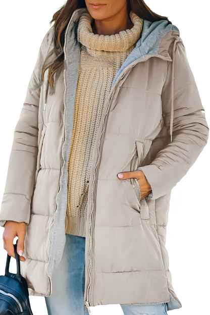 Lesley - Trendy women's down jacket with hood