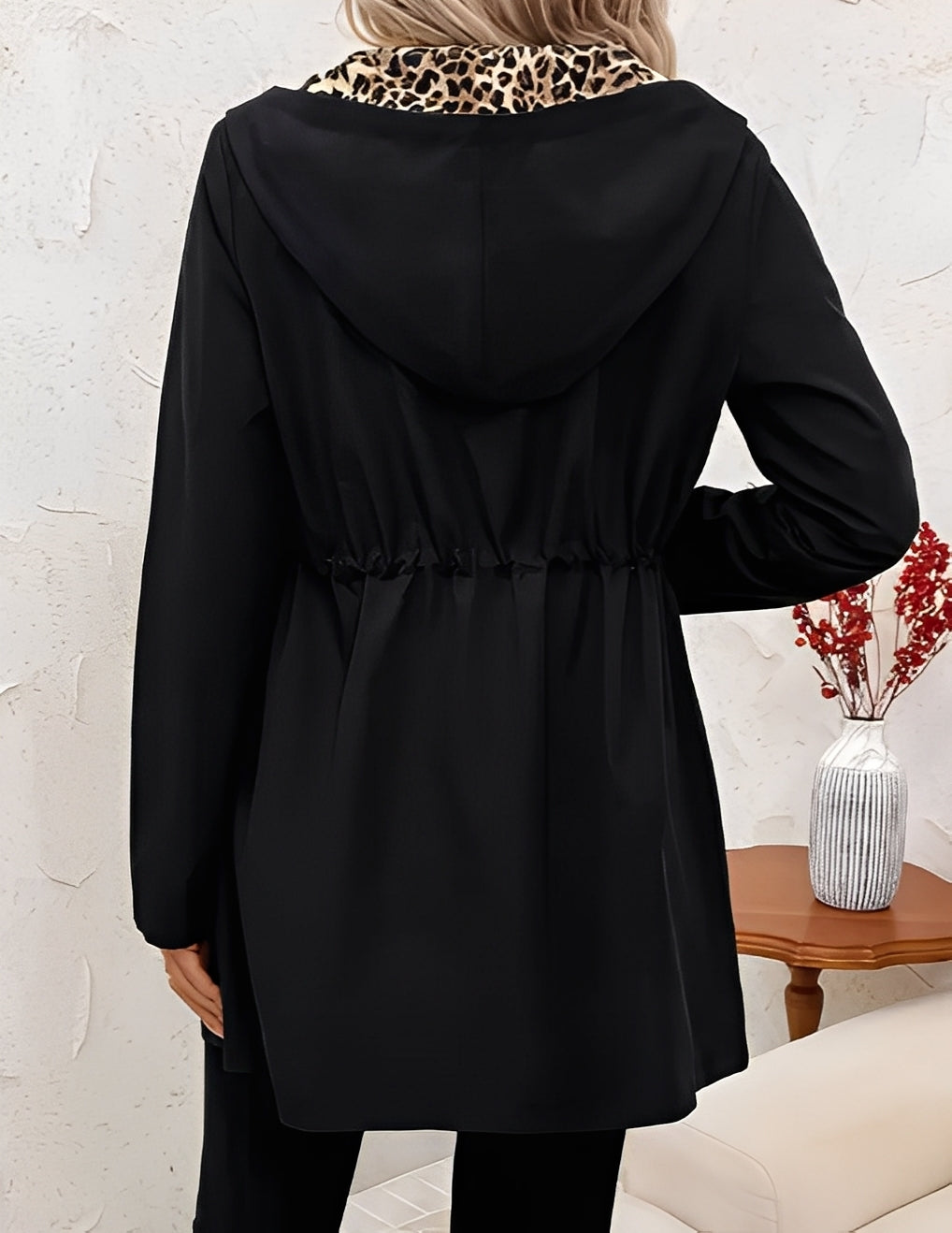 Jennelle - Fashionable reversible women's hooded jacket