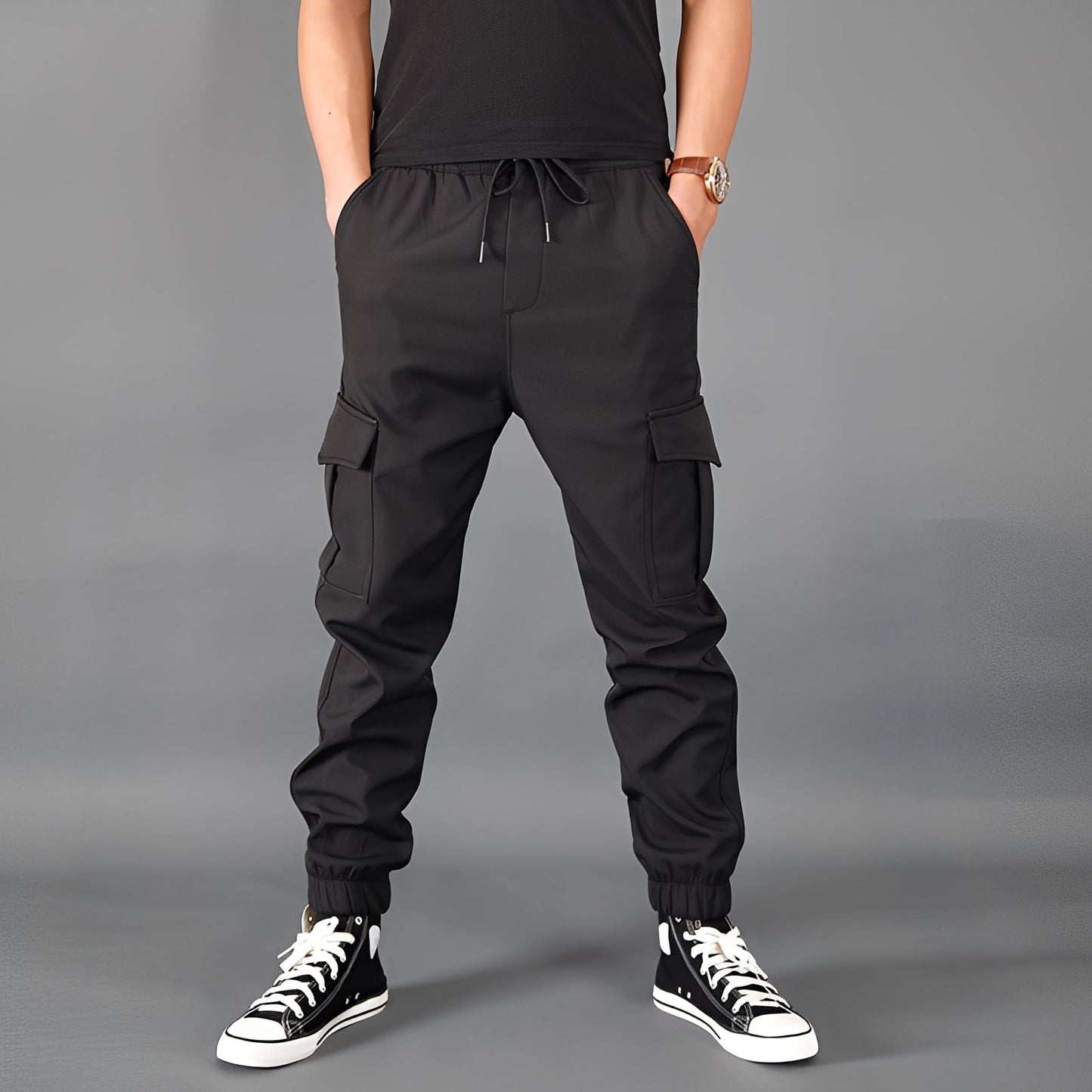 Ghislain - Wide Winter Cargo Pants for Men
