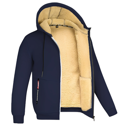 Raphael - Herren-Kapuzenjacke mit weichem Fleece-Innenfutter