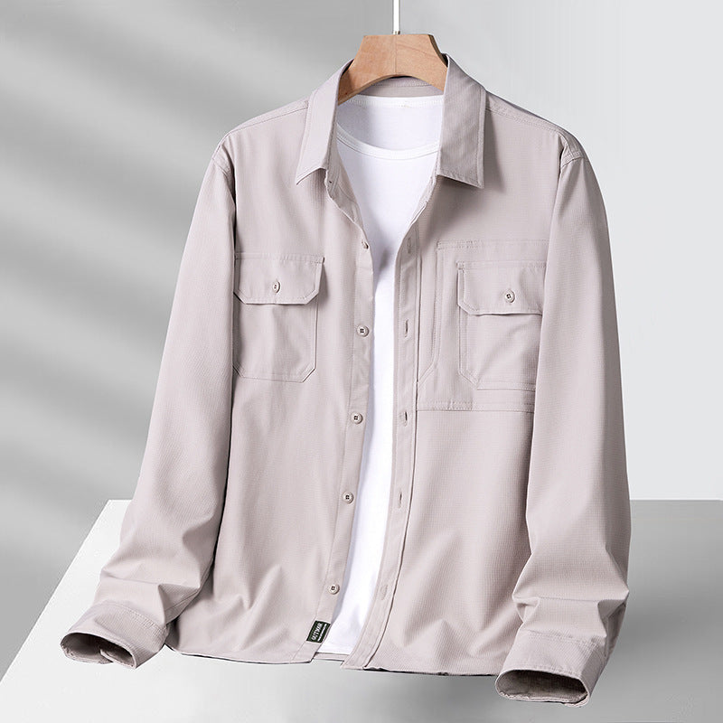 Philip - Elegant men's shirt with long sleeves and pockets