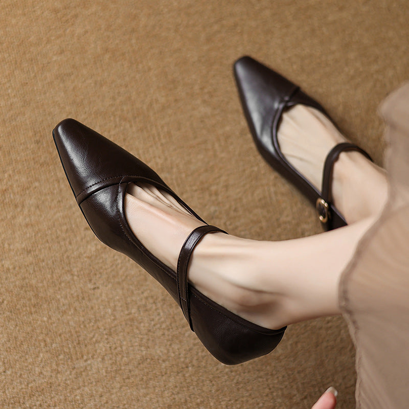 Isobella - Komfortable flache Pumps-Sandalen