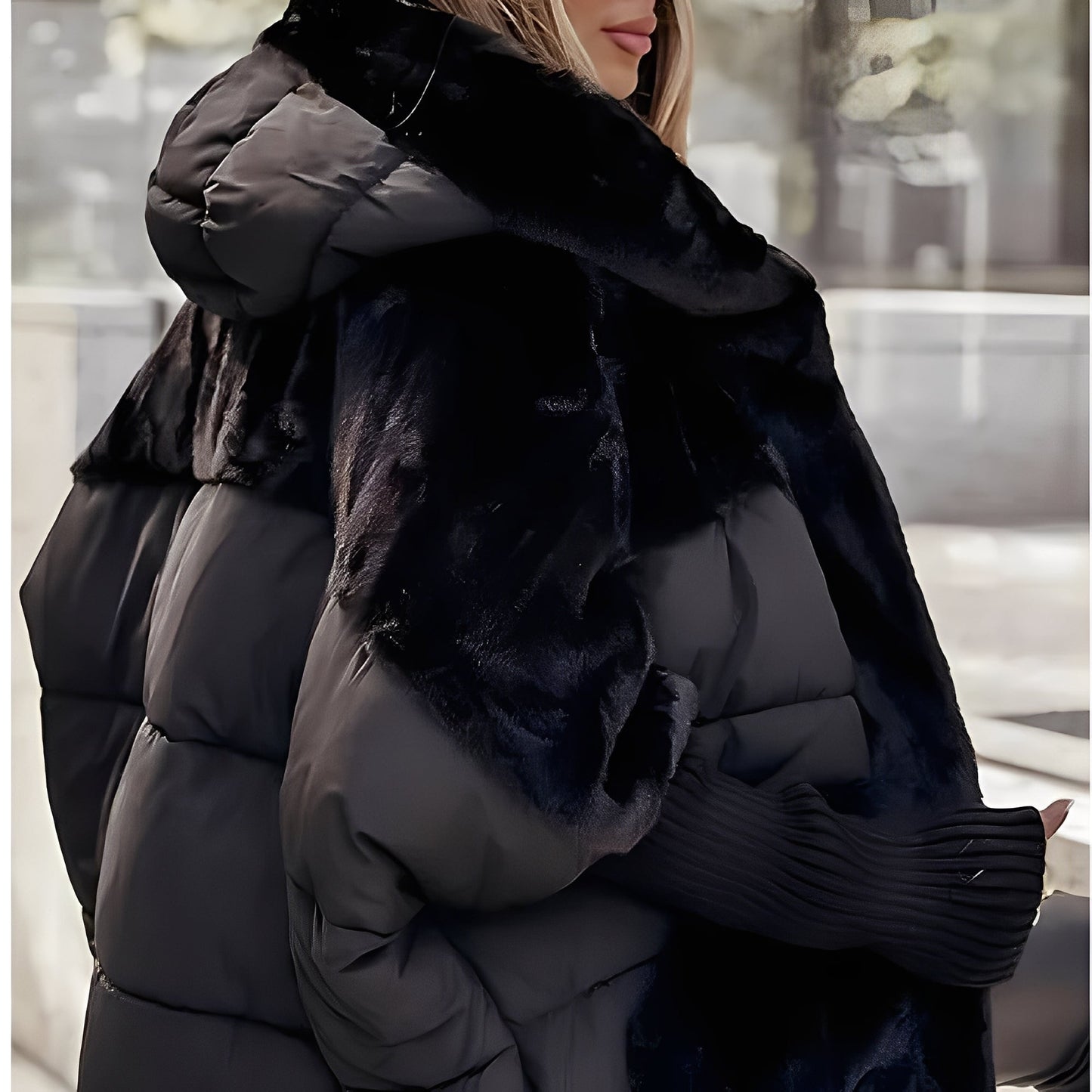 Barbara - Noble women's bomber jacket with hood