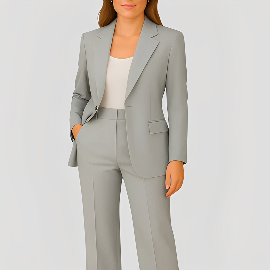 Maeva - Elegant long blazer and pantsuit for women