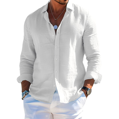 Félicien - Classic men's long-sleeve polo shirts