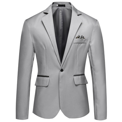 James - Elegant, tailored men's blazer with single-breasted design