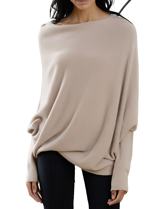 Gabrielle - Stylish women's sweater with bare shoulders